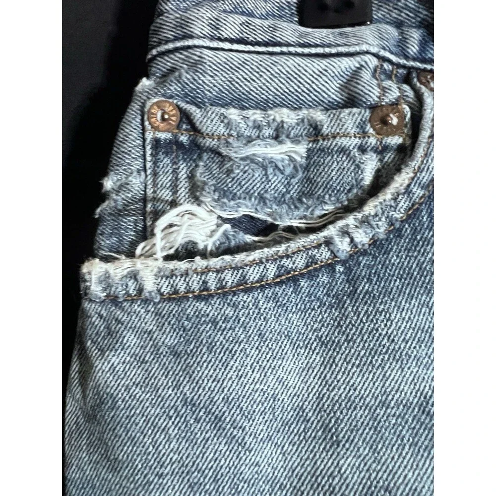 Agolde Parker Cut Off Denim Button Fly Shorts  Size 27